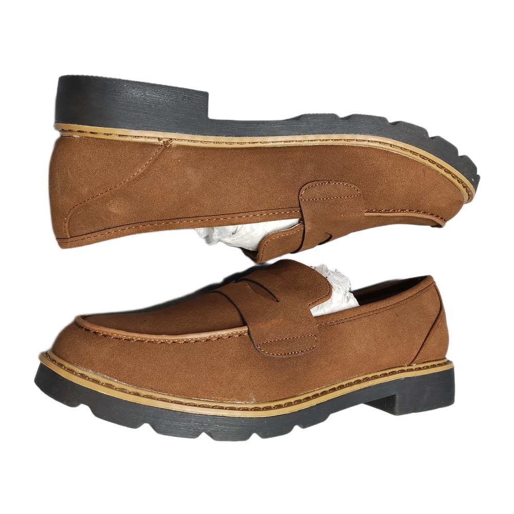 Taryn by Taryn Rose Devanie Penny Loafers Womens US 8 Brown Moc Toe Slip On EUC
